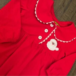 Be Mine Baby Girls 9 Month Santa Nightgown
